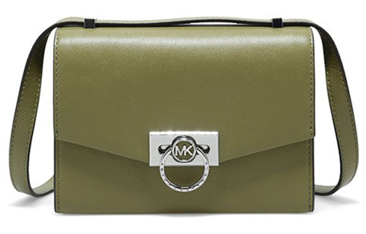 

MICHAEL KORS Сумки Hendri из кожи через плечо, женские, оливково-зеленого цвета, маленького размера