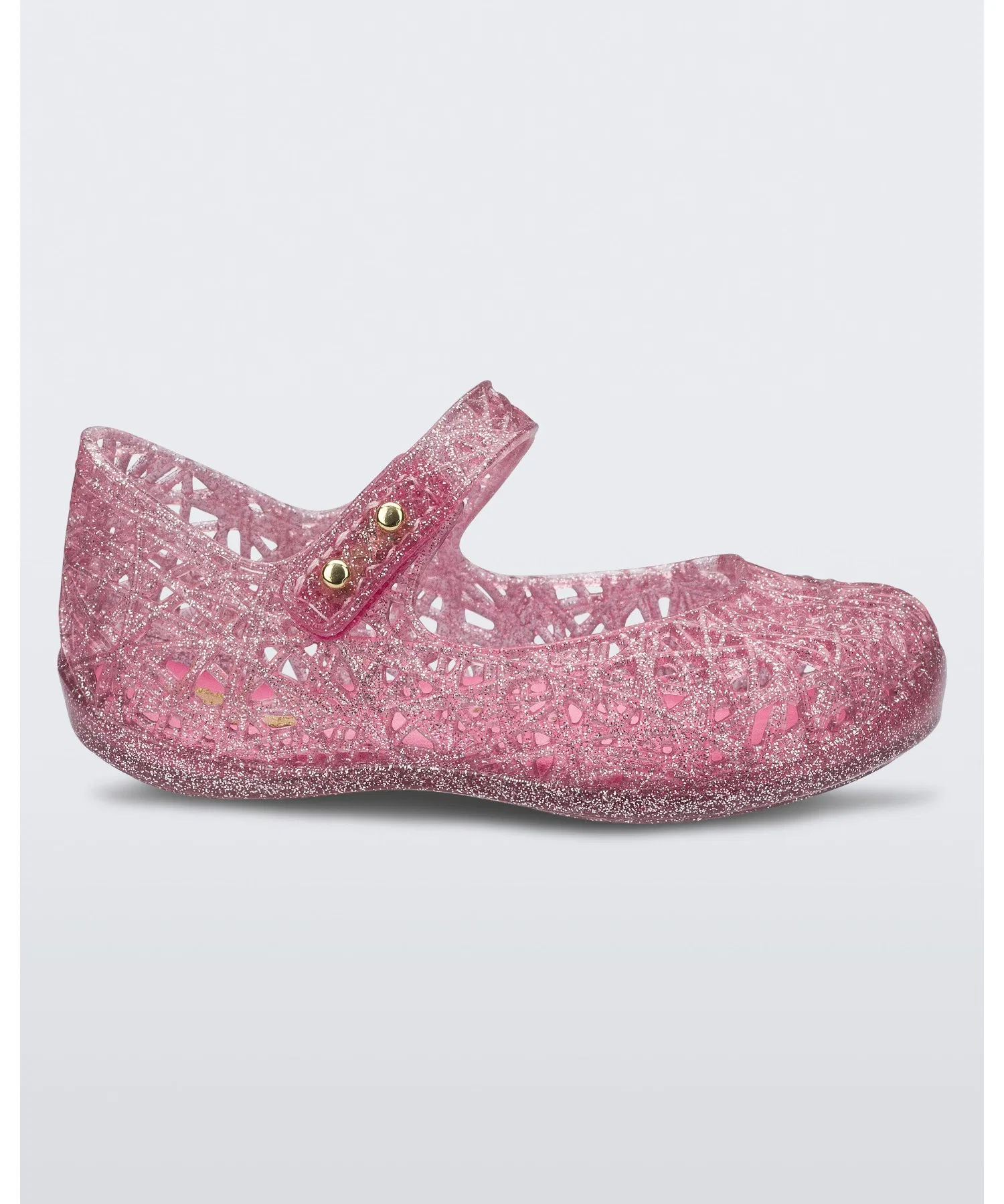 Детские балетки Melissa Campana Zig Zag VI из ПВХ розовые