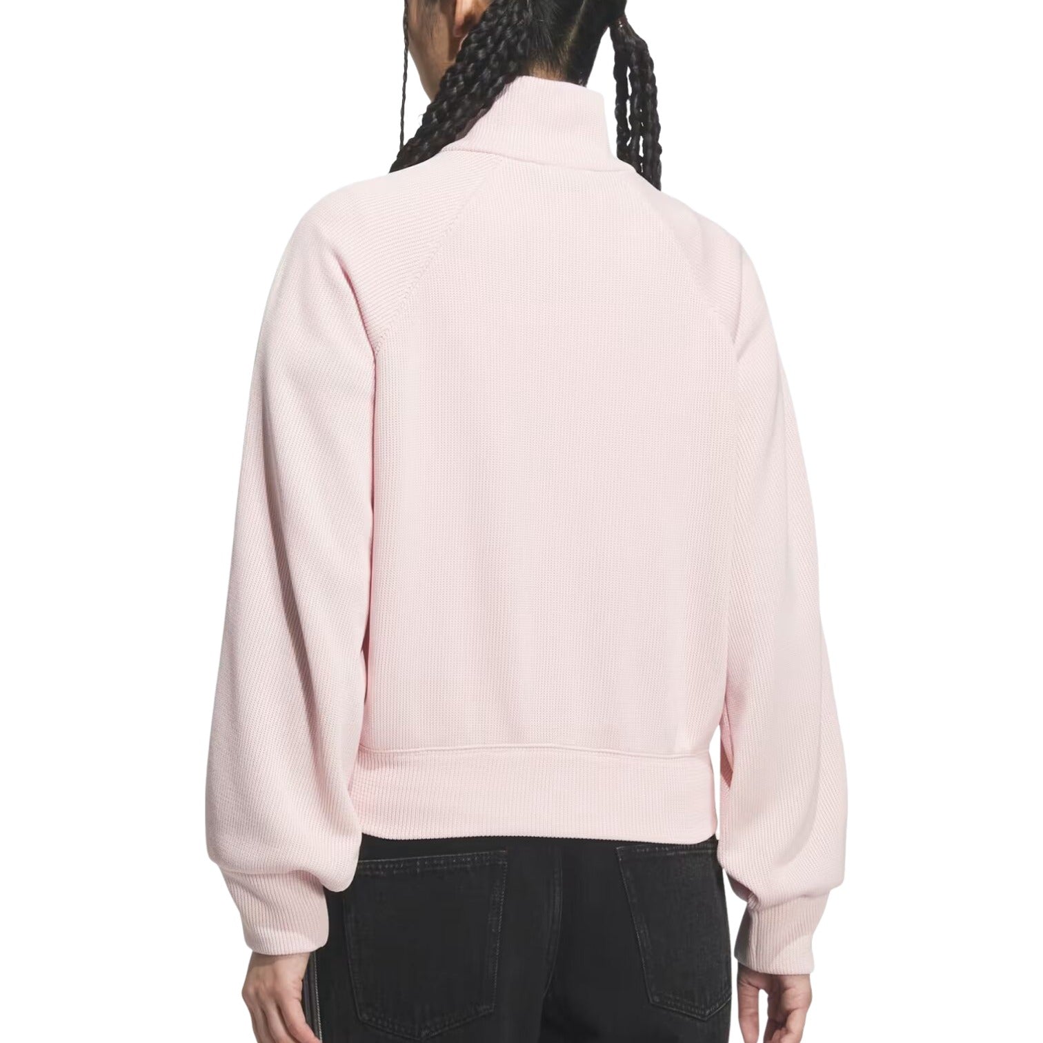 (WMNS) Вязаная спортивная футболка Adidas Knit Balloon Track Top 'Sandy Pink' — фото 3