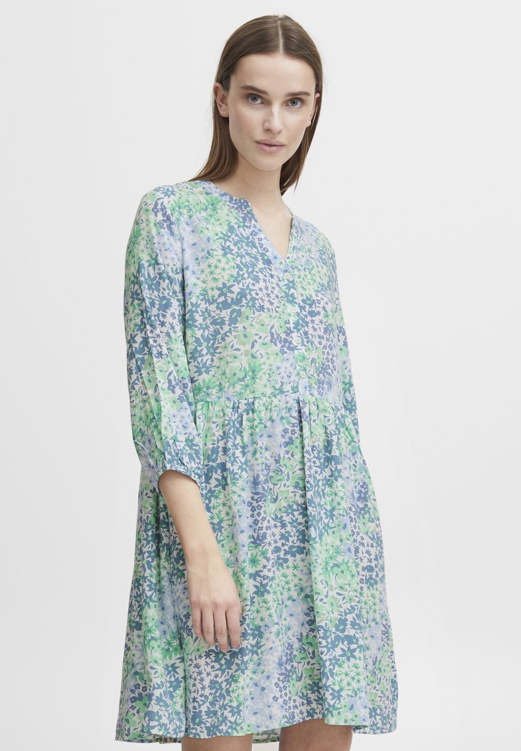 

Платье Camisero b.young BYMMJOELLA VNECK, синий колокол микс
