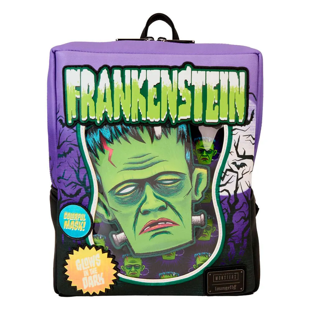 

Рюкзак Loungefly Frankenstein Neon Mask Universal Monster, зеленый