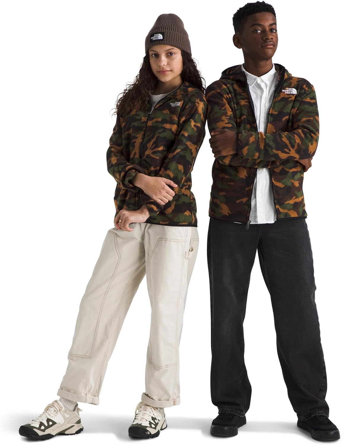 

Флисовая куртка The North Face Teen Glacier с камуфляжным принтом, мультиколор