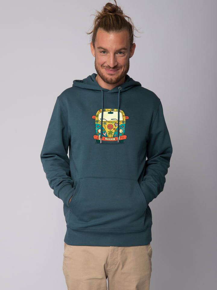 

Толстовка wat Apparel Sweatshirt Hippies Bus, цвет Petrol