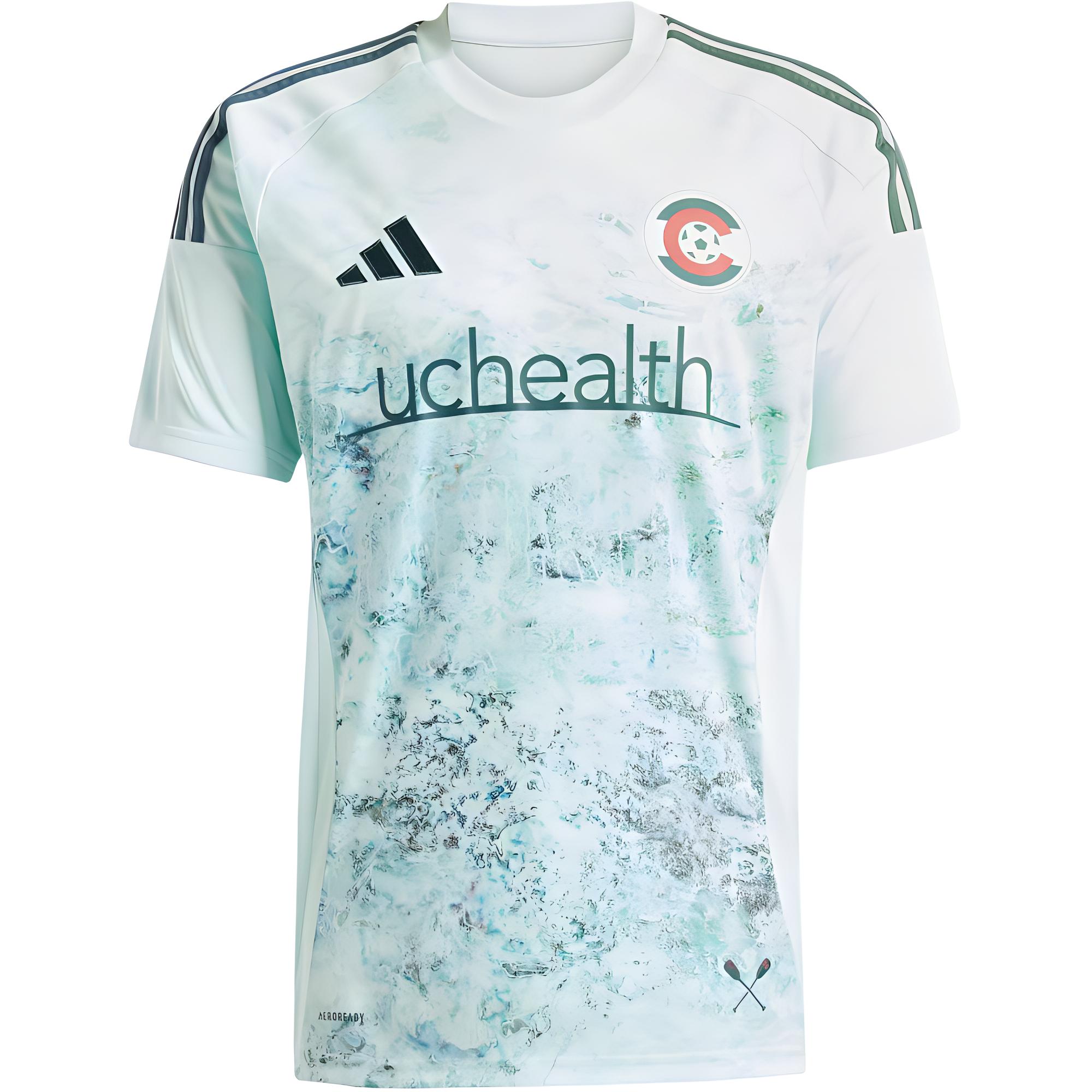 

Футболка Colorado Rapids 25/26 Away с доставкой для участников AdiClub Adidas, зеленый