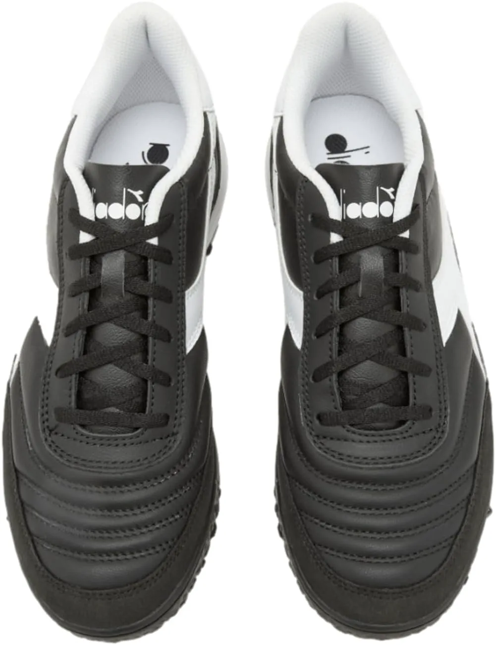 Футбольные бутсы Diadora Calcetto LT для игры на искусственном газоне - натуральная кожа, улучшенная амортизация, резина с повышенной износостойкостью, искусственный газон, оптимальное сцепление и стабильность, черно-белый — фото 3