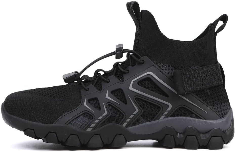 

Мужские быстросохнущие водонепроницаемые сетчатые кроссовки Calceus для активного отдыха, походов и прогулок. Легкие, для активного отдыха на природе, черный