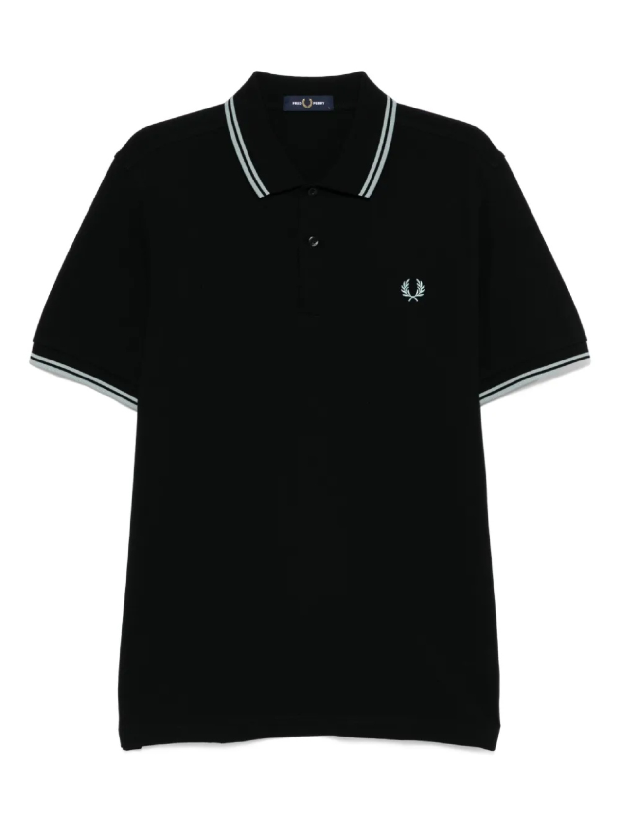 

Рубашка поло с двойным кончиком Fred Perry, черный