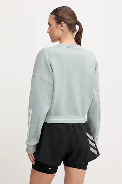 Толстовка тренировочная Hyperglam Adidas Performance, бирюзовый — фото 3