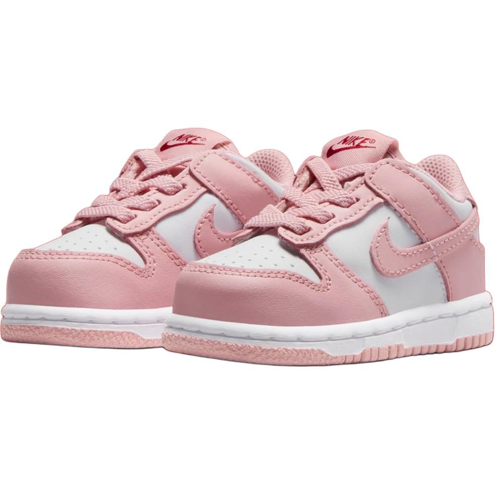 Nike Dunk Abrasion Resistant Низкие Детские Ботиночки Розовый Белый — фото 3