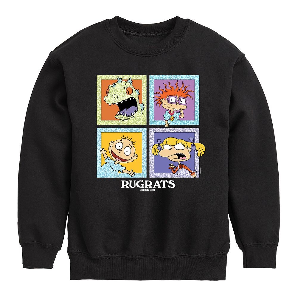 

Флисовый свитшот Rugrats From 1991 для мальчиков 8–20 лет Nickelodeon, черный