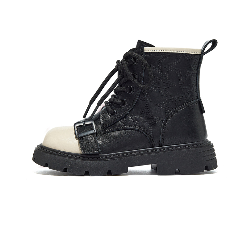 

Детские кожаные ботинки для детей Deesha, черный