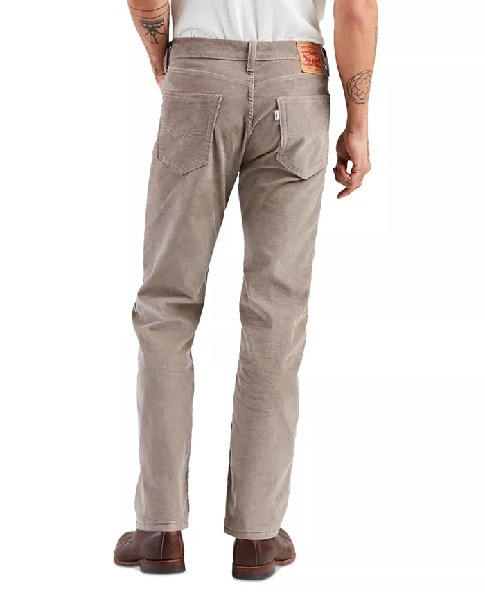Брюки Levi'S 505 Regular Fit Straight Leg из вельвета, бежевый — фото 2