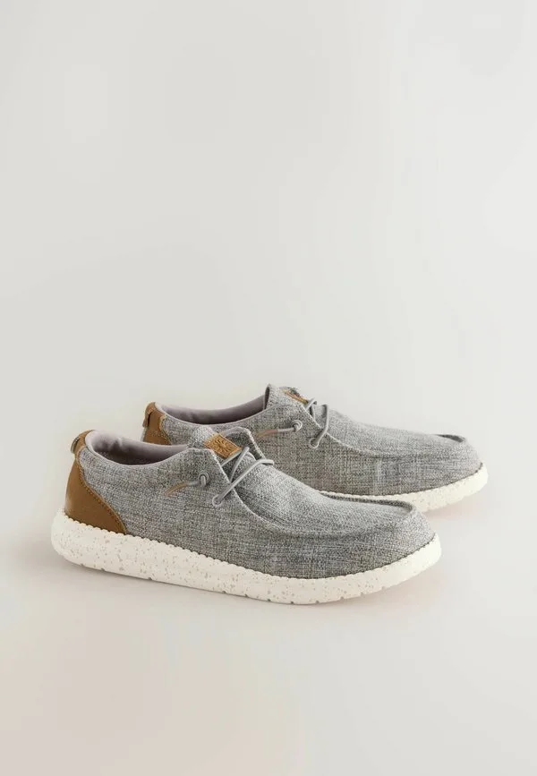 Фартук стандартного кроя, повседневные туфли на шнуровке Next, Grey — фото 4