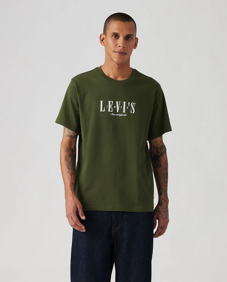 

Футболка мужская с короткими рукавами и круглым вырезом Levi's, черный