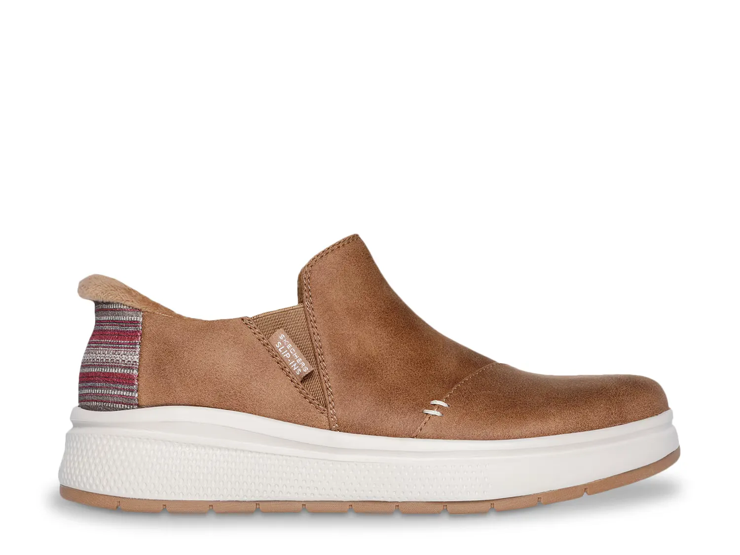 Кроссовки BOBS Slip-Ins Skipper Wave Stay Snug Slip-On Skechers, коричневый — фото 3