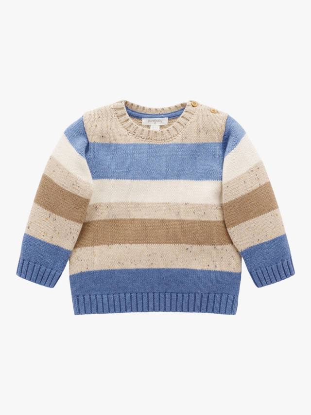 

Детский джемпер из шерстяной смеси storm Purebaby, Storm Stripe