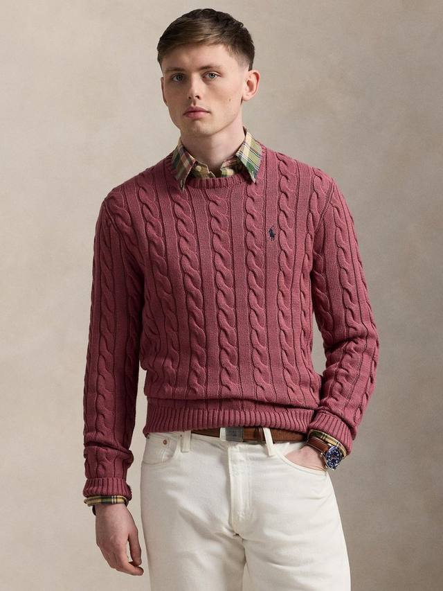 

Кабельный поло пони из хлопка свитер Ralph Lauren