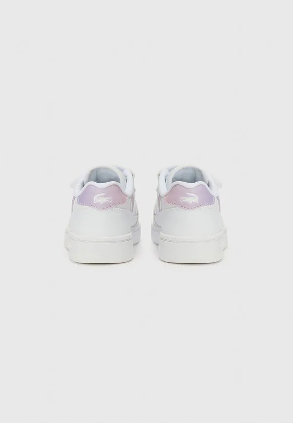 Кроссовки унисекс с т-образным зажимом Lacoste, White/Pink — фото 3
