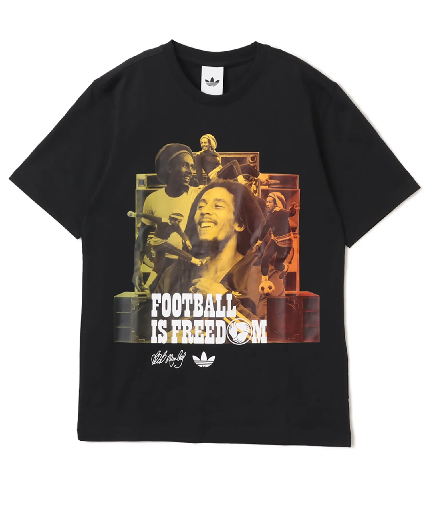 Футболка с принтом Bob Marley ORIGINALS adidas черная