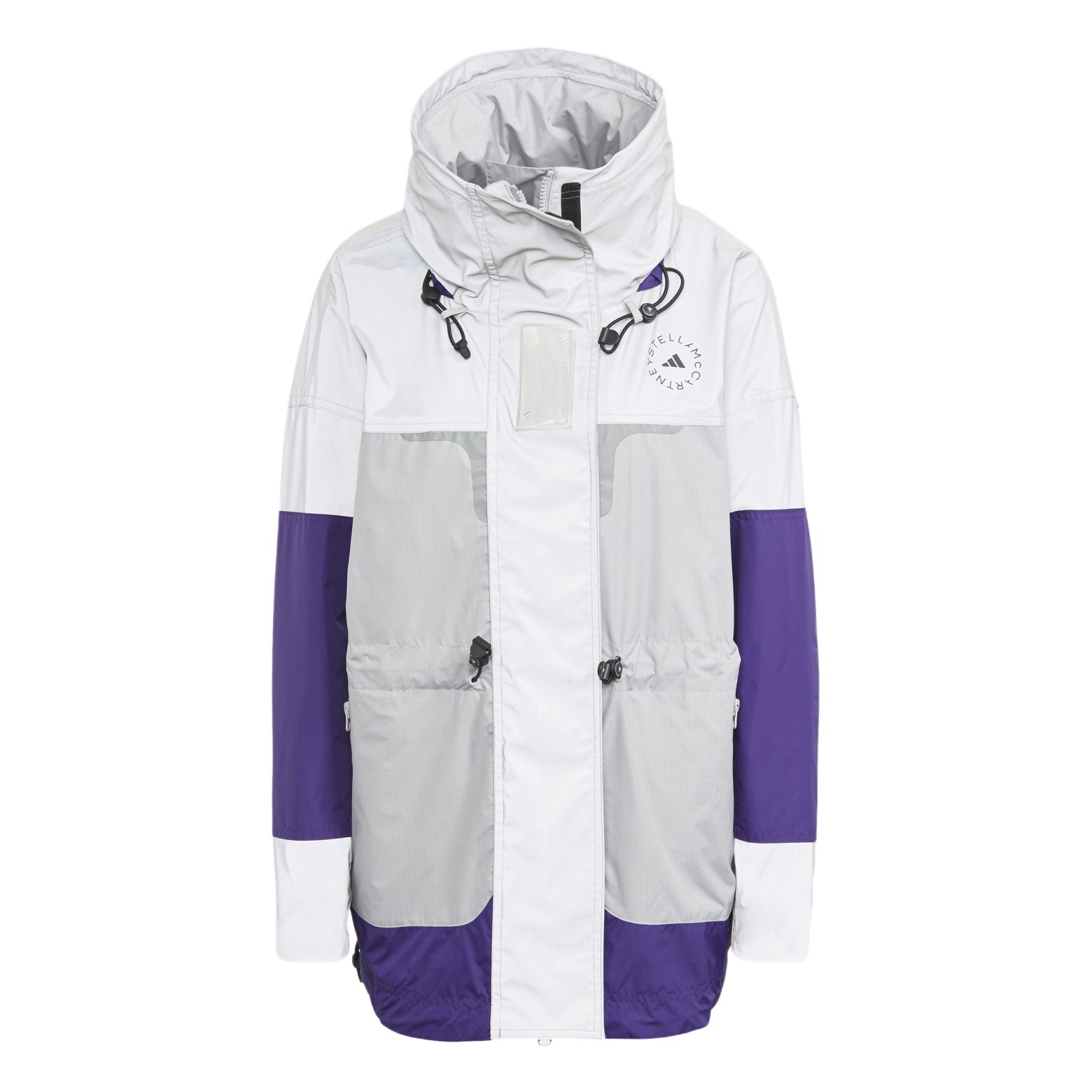 

Куртка Stella Mc Adidas для женщин, темный серебристо-серый/светлый голубовато-серый/университетский фиолетовый