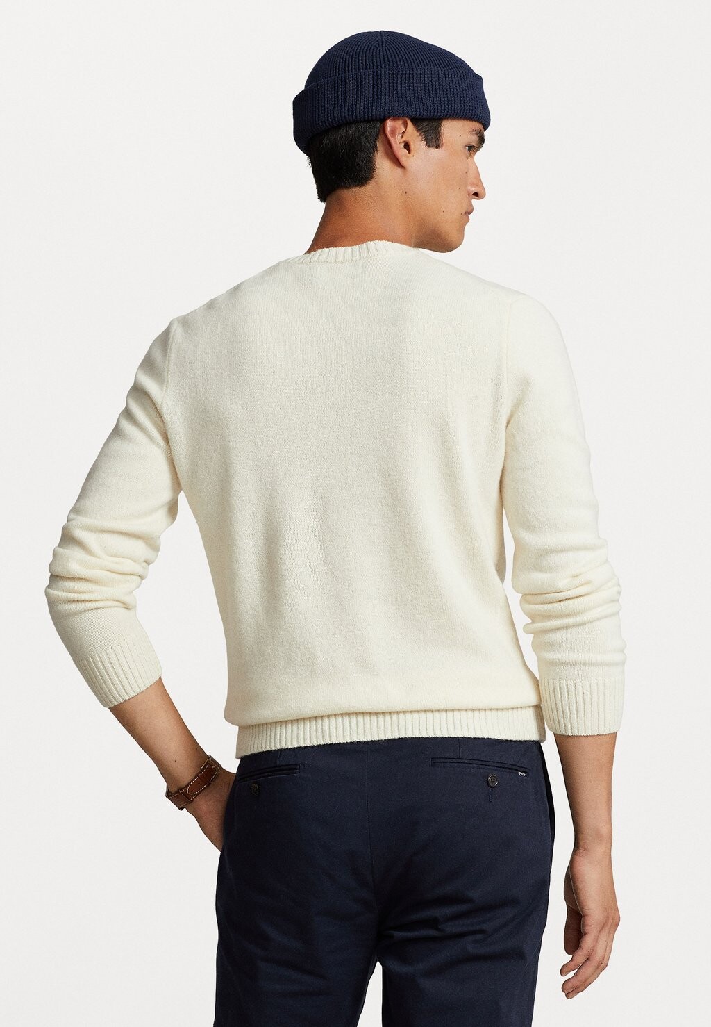 Свитер Long Sleeve Polo Ralph Lauren, цвет andover cream — фото 3