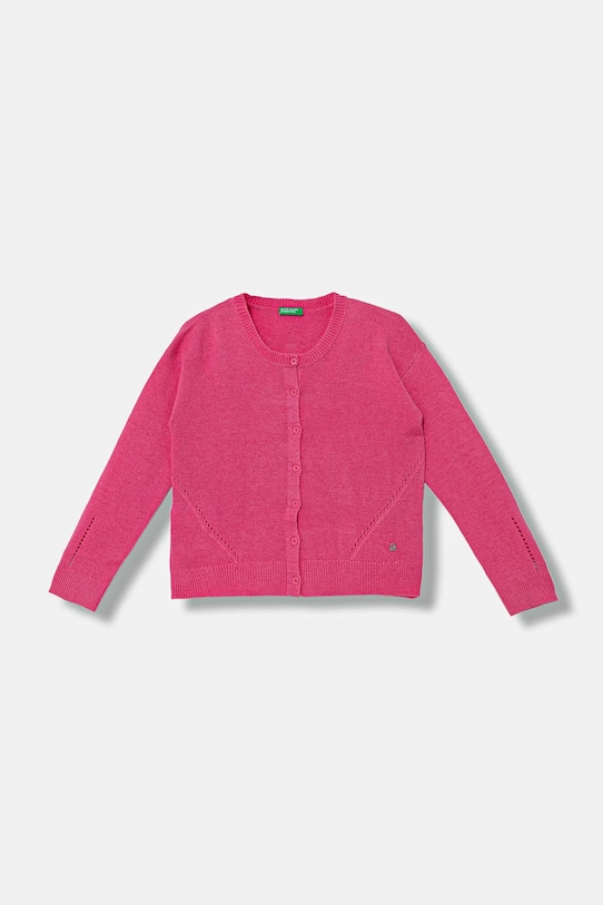 

Шерстяной кардиган United Colors Of Benetton, розовый