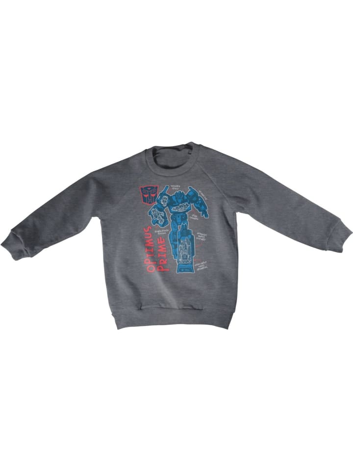 

Детская толстовка "Transformers Optimus Prime Kids Sweatshirt" серого цвета Transformers