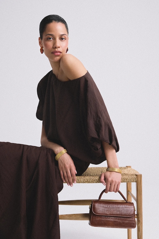 

Блузка Answear.Lab, коричневый