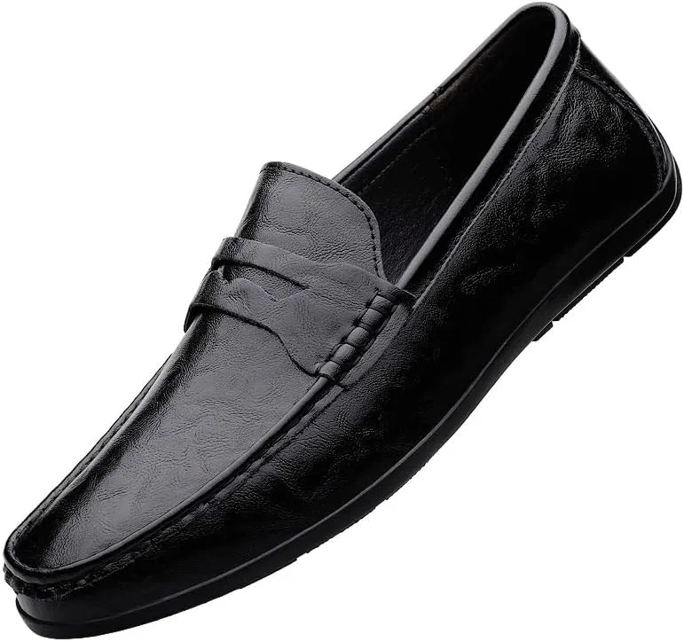 Лоферы, кожа ПУ, Loafers, Black SayfuR