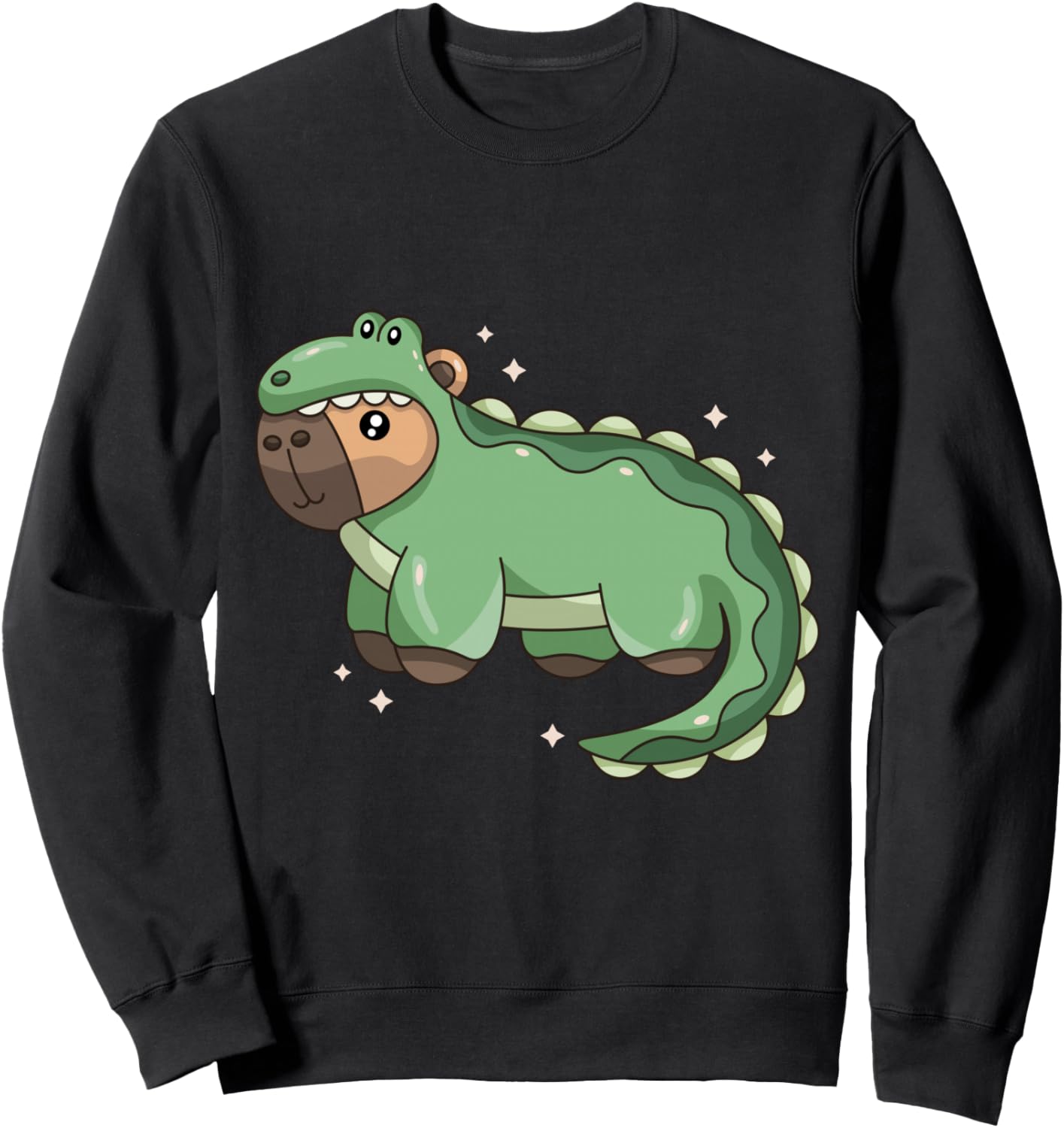 

Забавный костюм капибары и крокодила для девочек и мальчиков, для вечеринки, толстовка с изображением зоопарка Capy Capivara Costume Kawaii Funny Gifts, черный