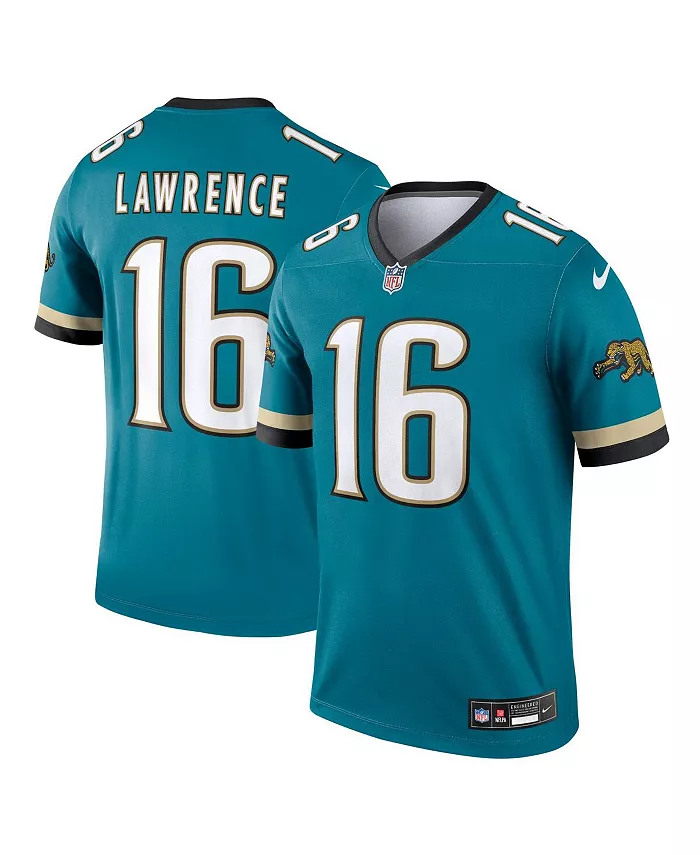 

Мужская футболка Jacksonville Jaguars в стиле ретро Prowler, модель Trevor Lawrence, цвет морской волны Nike, синий