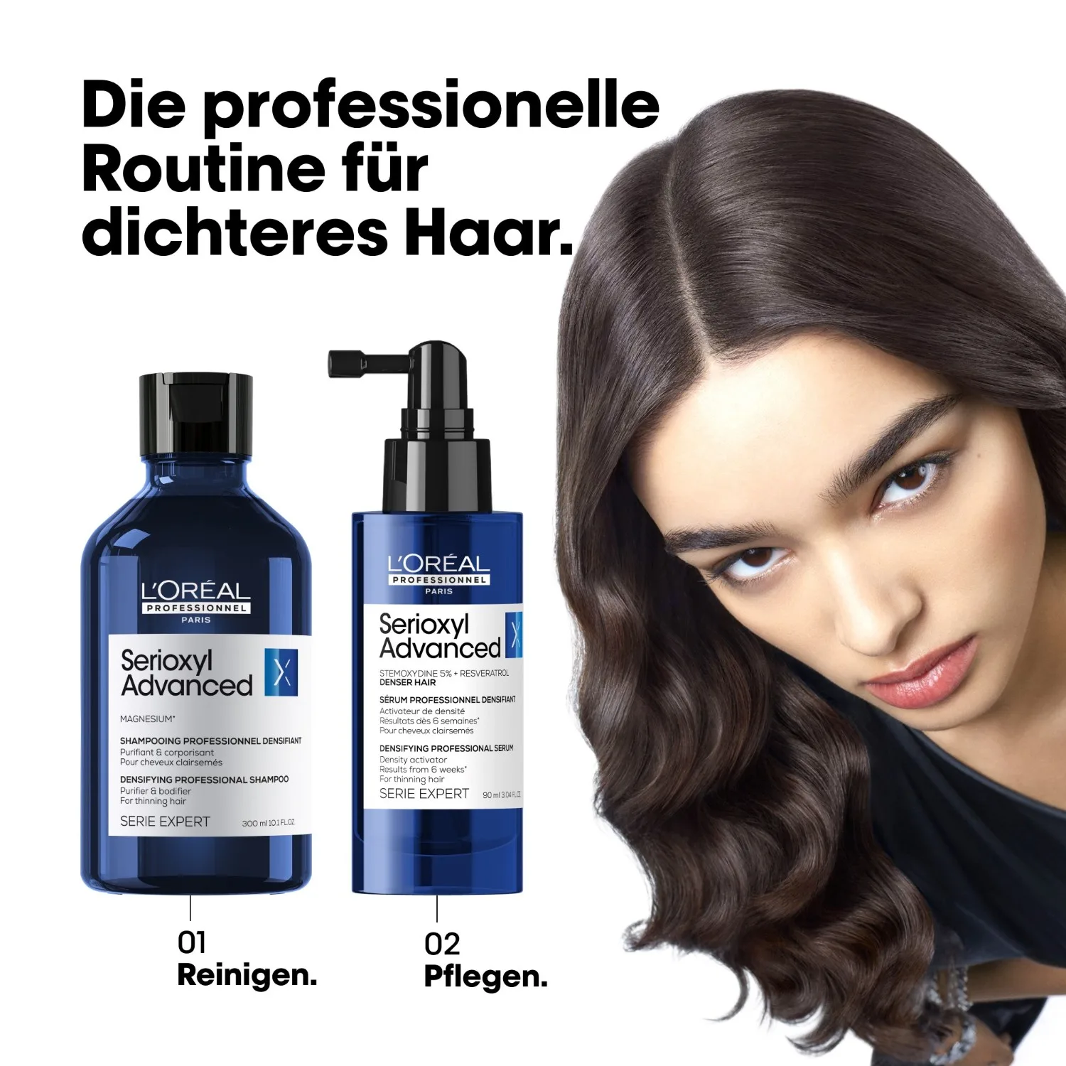 Сыворотка для волос Hair Serum Series Expert Serioxyl Advanced Density Activator Serum против выпадения волос L Oreal Professionnel Paris, 90 мл — фото 3