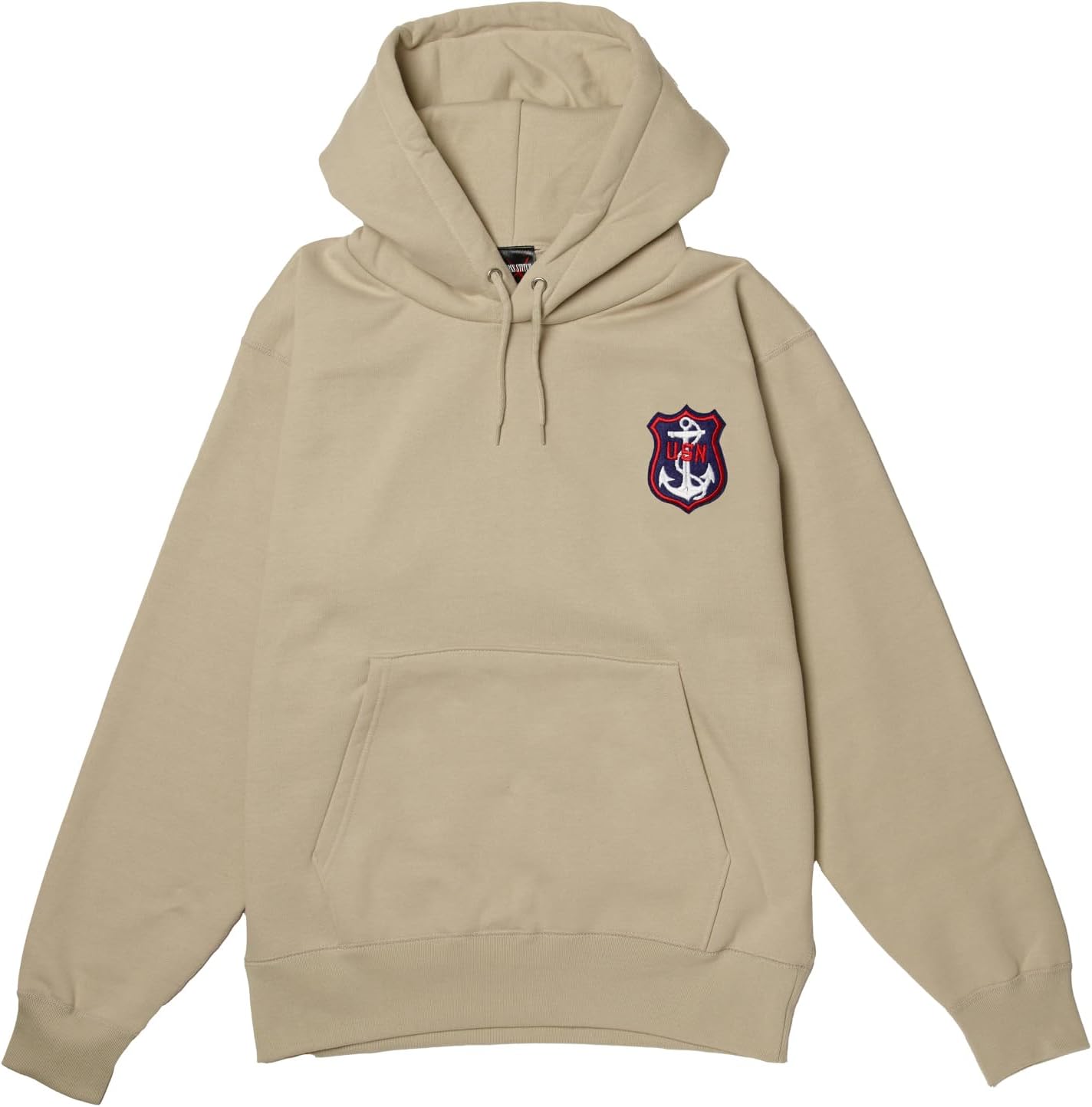 

Толстовка с капюшоном в стиле F, нашивка с гербом армии США, на флисовой подкладке, без застежки, цвет серый (stone), размер L F-Style