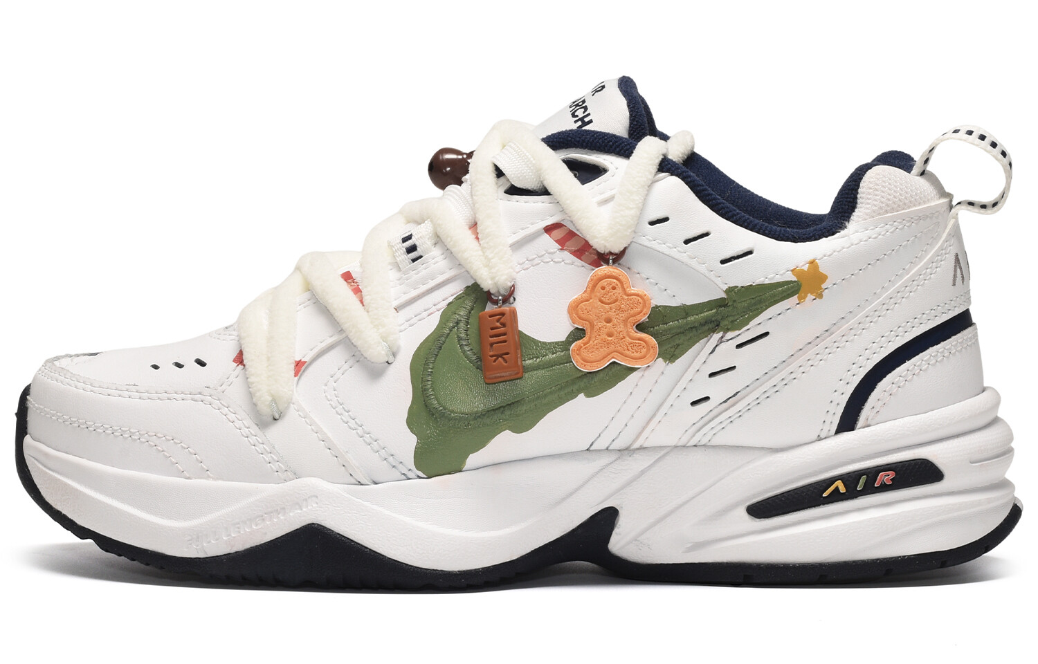 

Кроссовки Nike Air Monarch 4 Chunky Sneakers Unisex Low-Top White Green