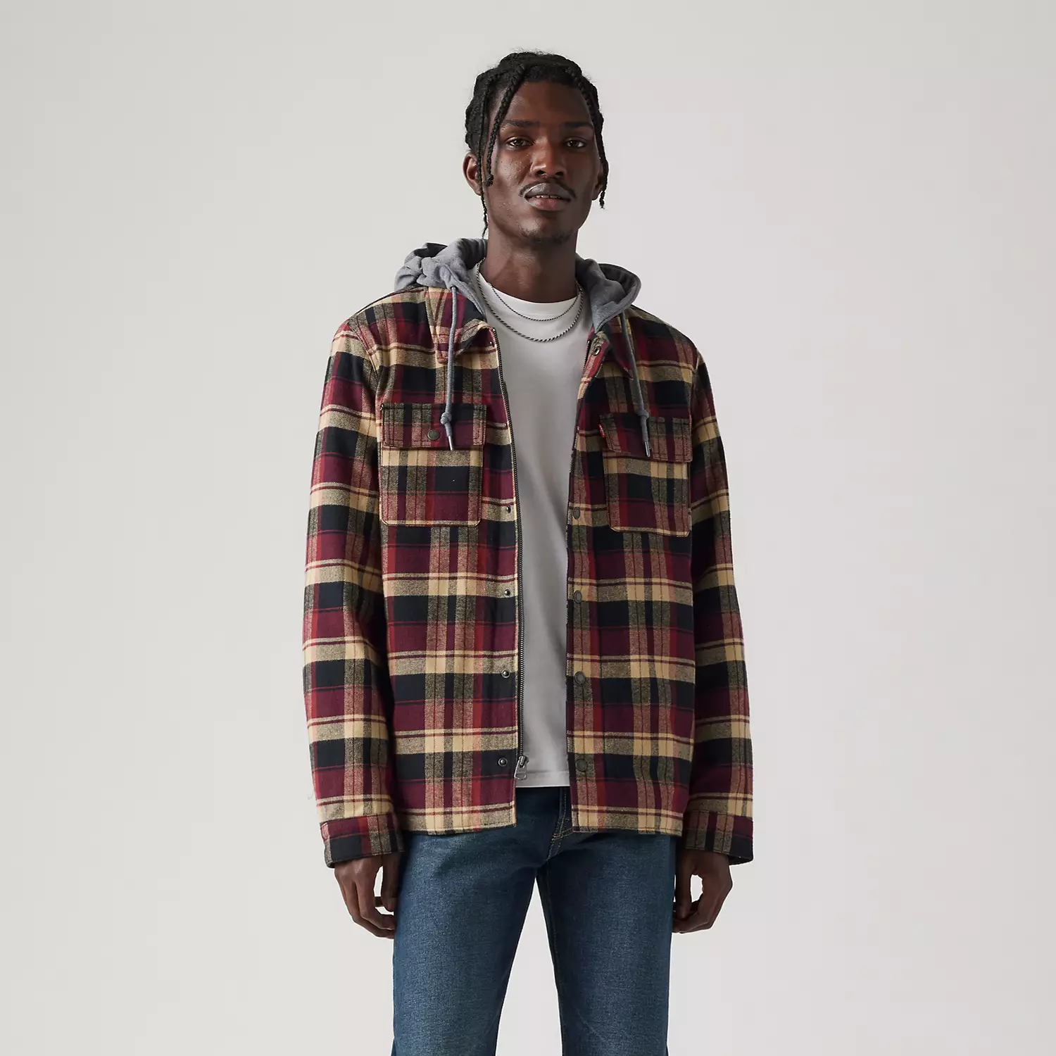 

Куртка из хлопковой клетчатой ткани с подкладкой из шерпы Levi's, цвет Black Plaid - Multi-Color, Черный, Куртка из хлопковой клетчатой ткани с подкладкой из шерпы Levi's, цвет Black Plaid - Multi-Color