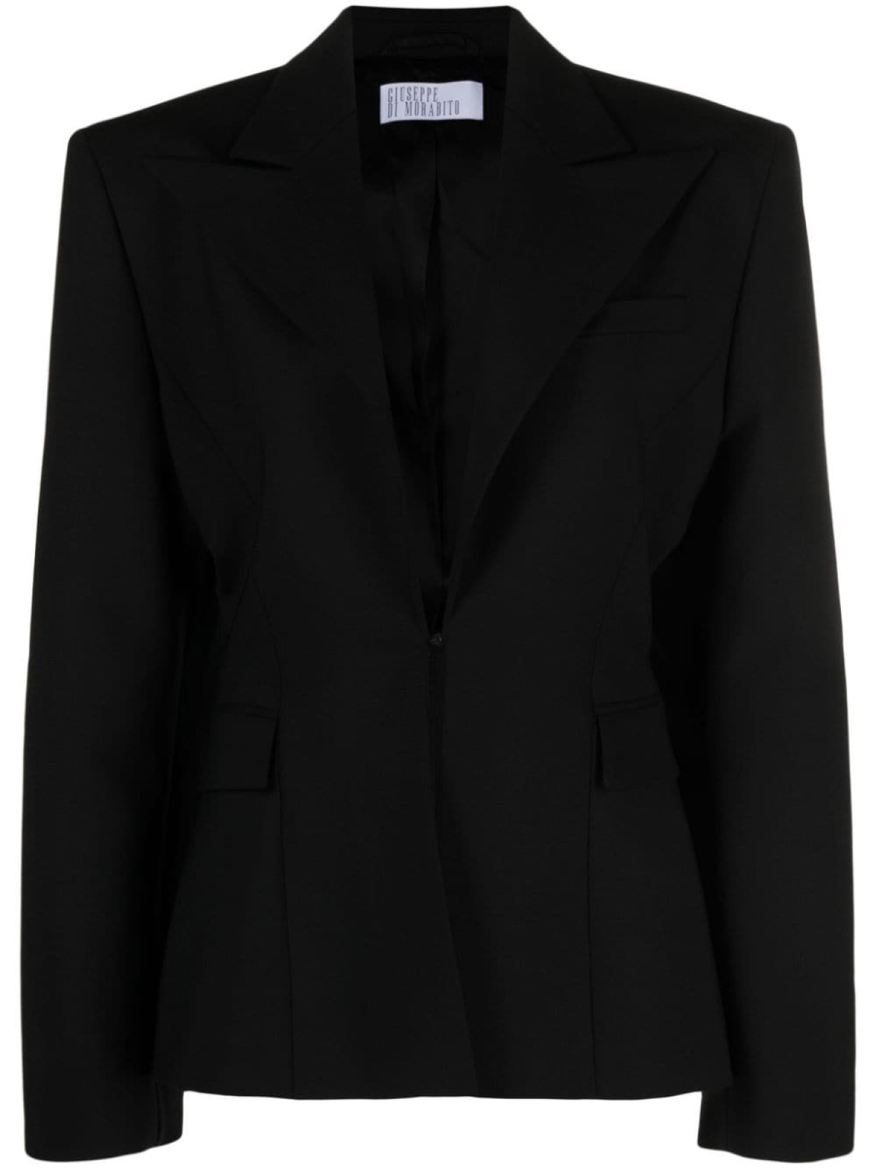 

Giuseppe Di Morabito singe-breasted wool blazer, черный