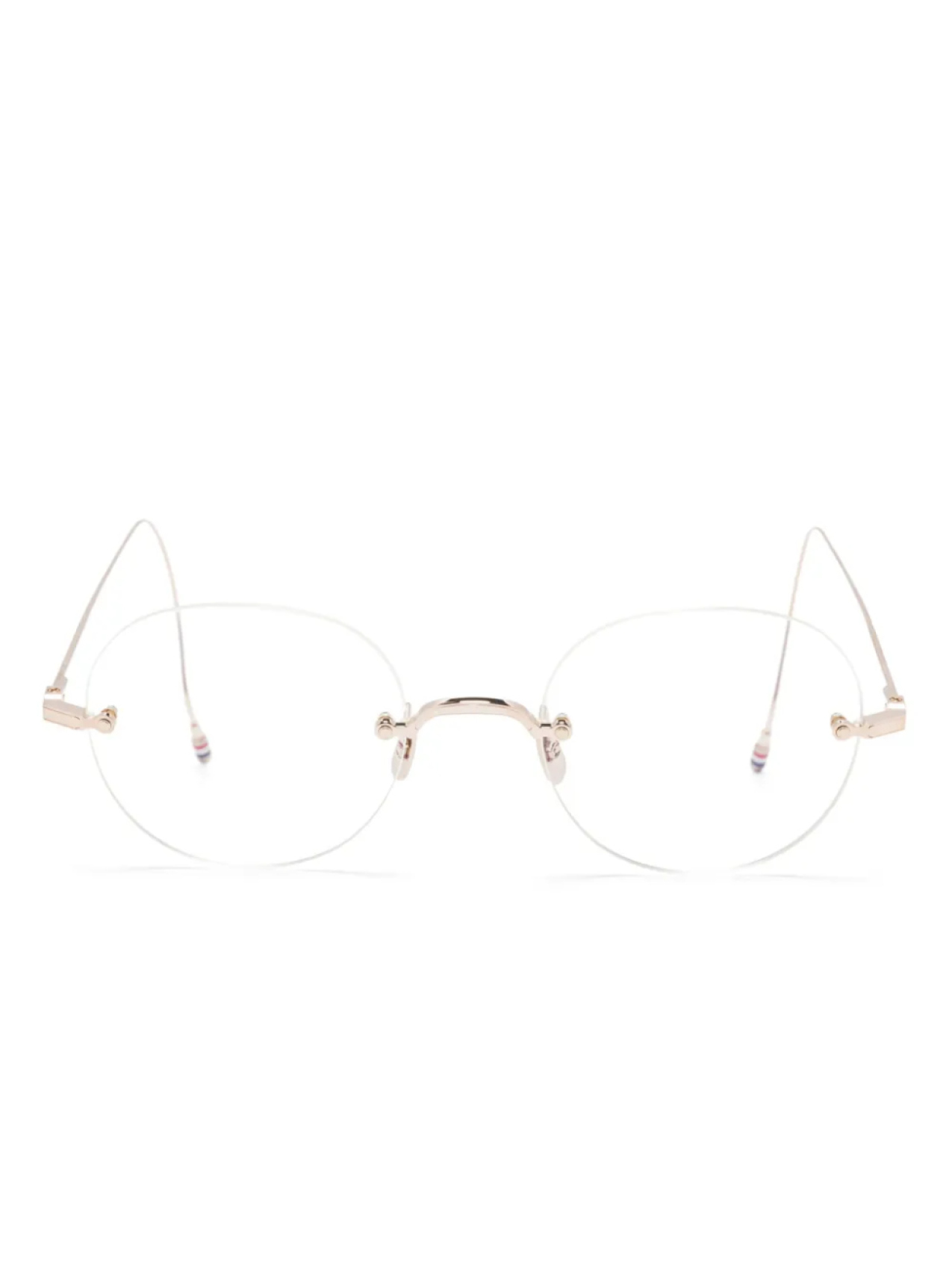 

Очки в круглой оправе Thom Browne Eyewear, серебряный