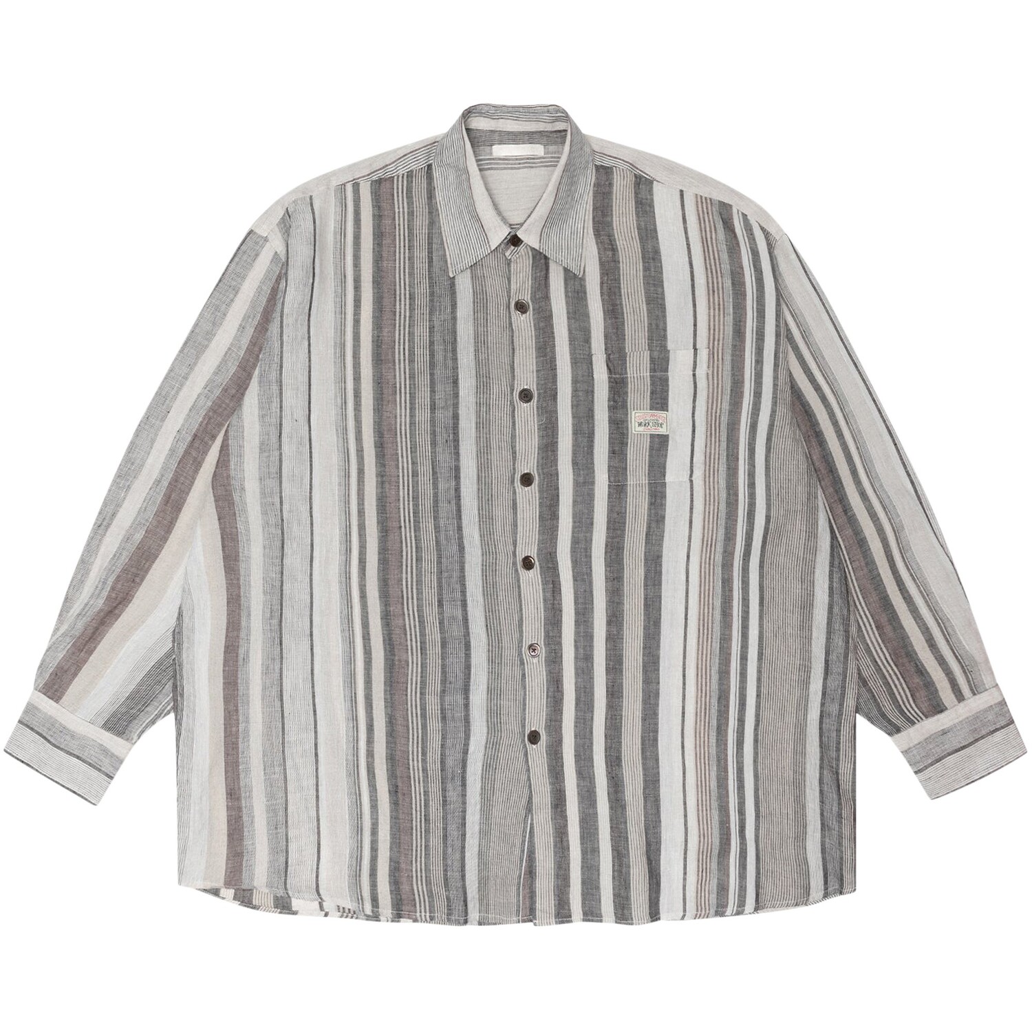 

Рубашка в аренду Stussy x Our Legacy Work Shop Raw Linen Stripe