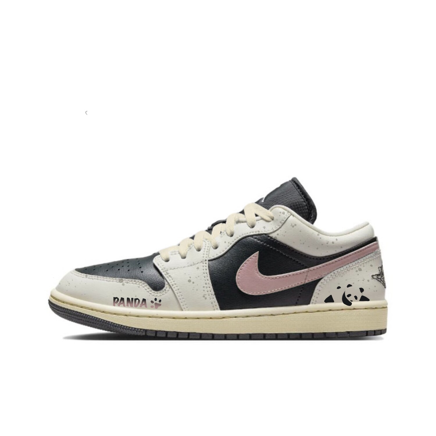 

Баскетбольные кроссовки Air 1 Vintage женские с низким верхом розового цвета Jordan, черный