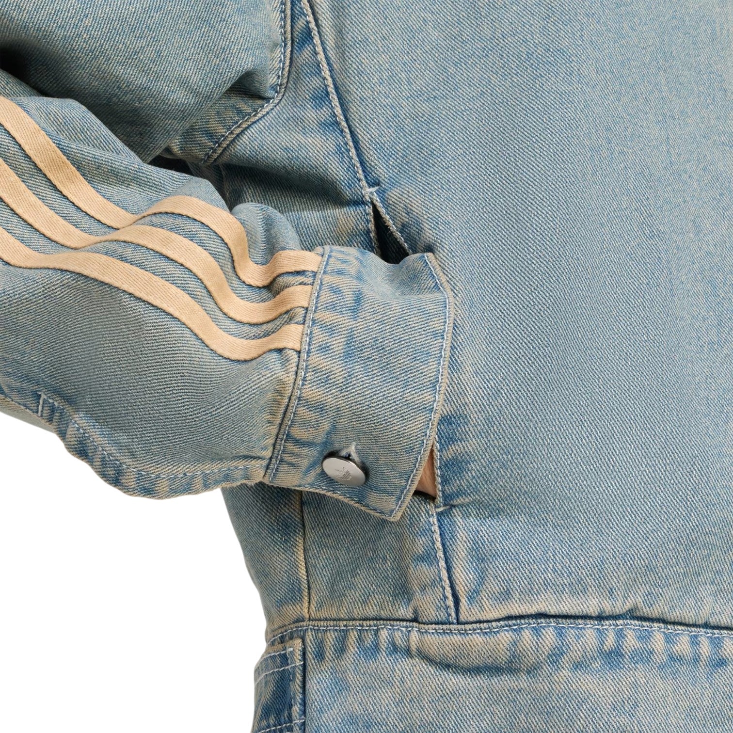 (WMNS) Джинсовая куртка Adidas Premium Essential Denim Jacket 'Indigo Denim' — фото 4