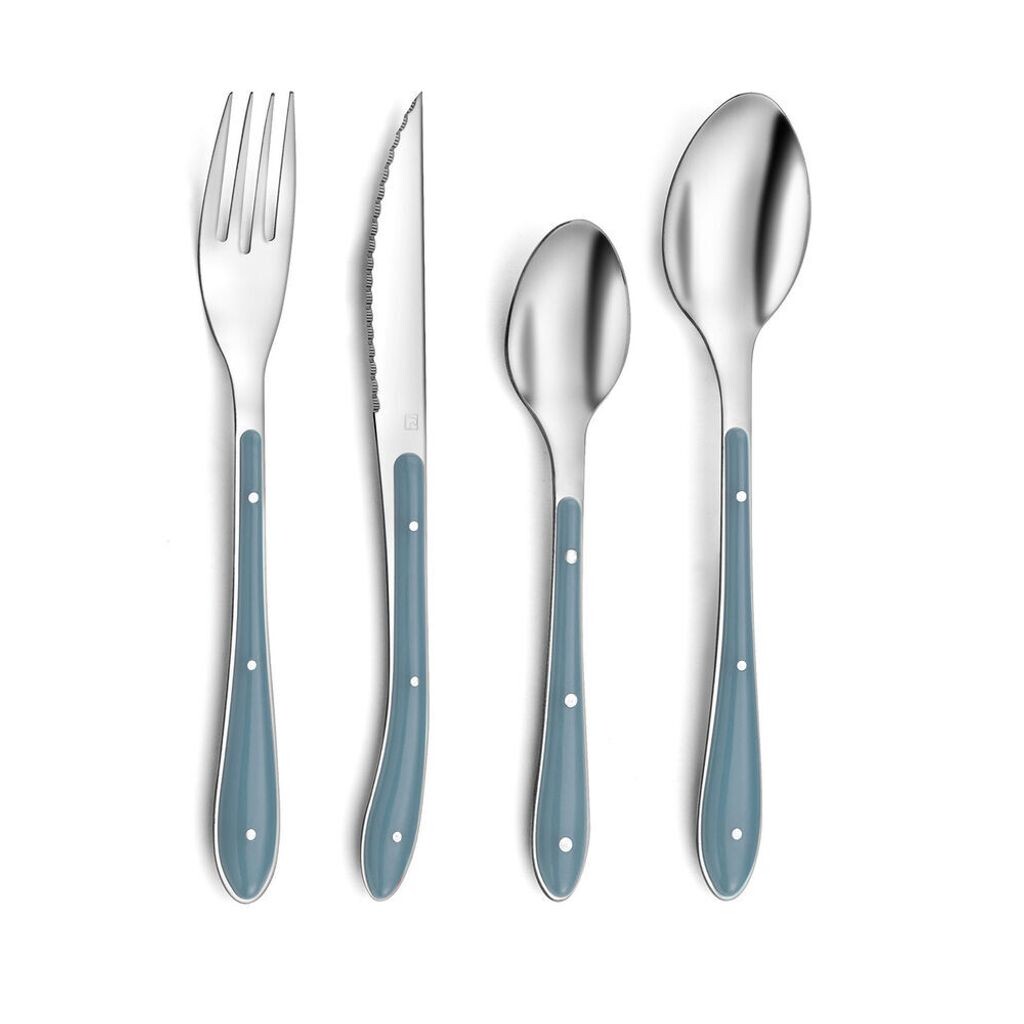 

Столовые приборы Amefa Bistro Blue Metal (24 шт), синий