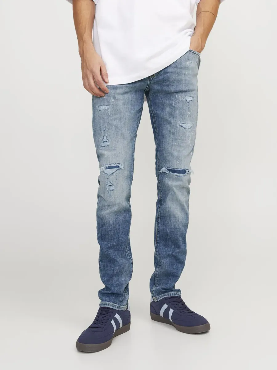 

Джинсы узкого кроя Jack & Jones "JJIGLENN JJBLAIR GE 702 SN", синий