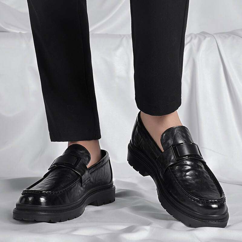 Туфли мужские Men"s Casual Men Low-Top Shanpijiang, черный — фото 4