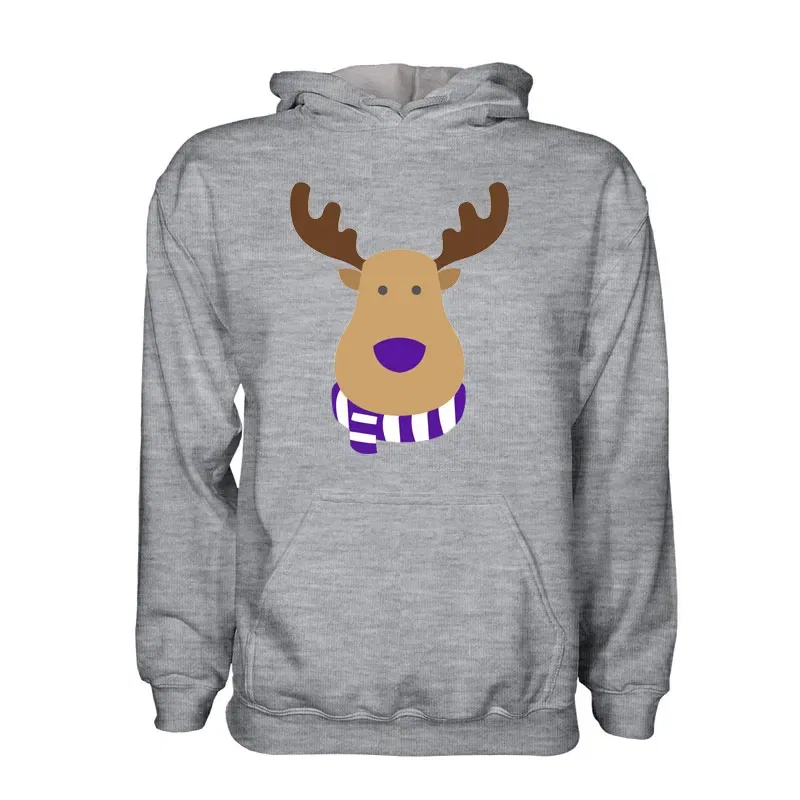 Детская худи для болельщиков Real Madrid, серый