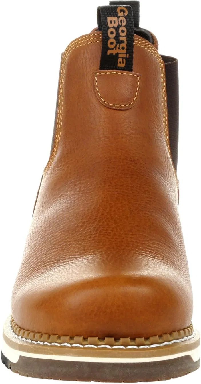 Рабочие ботинки Georgia Boot AMP LT Wedge Chelsea, Brown — фото 3