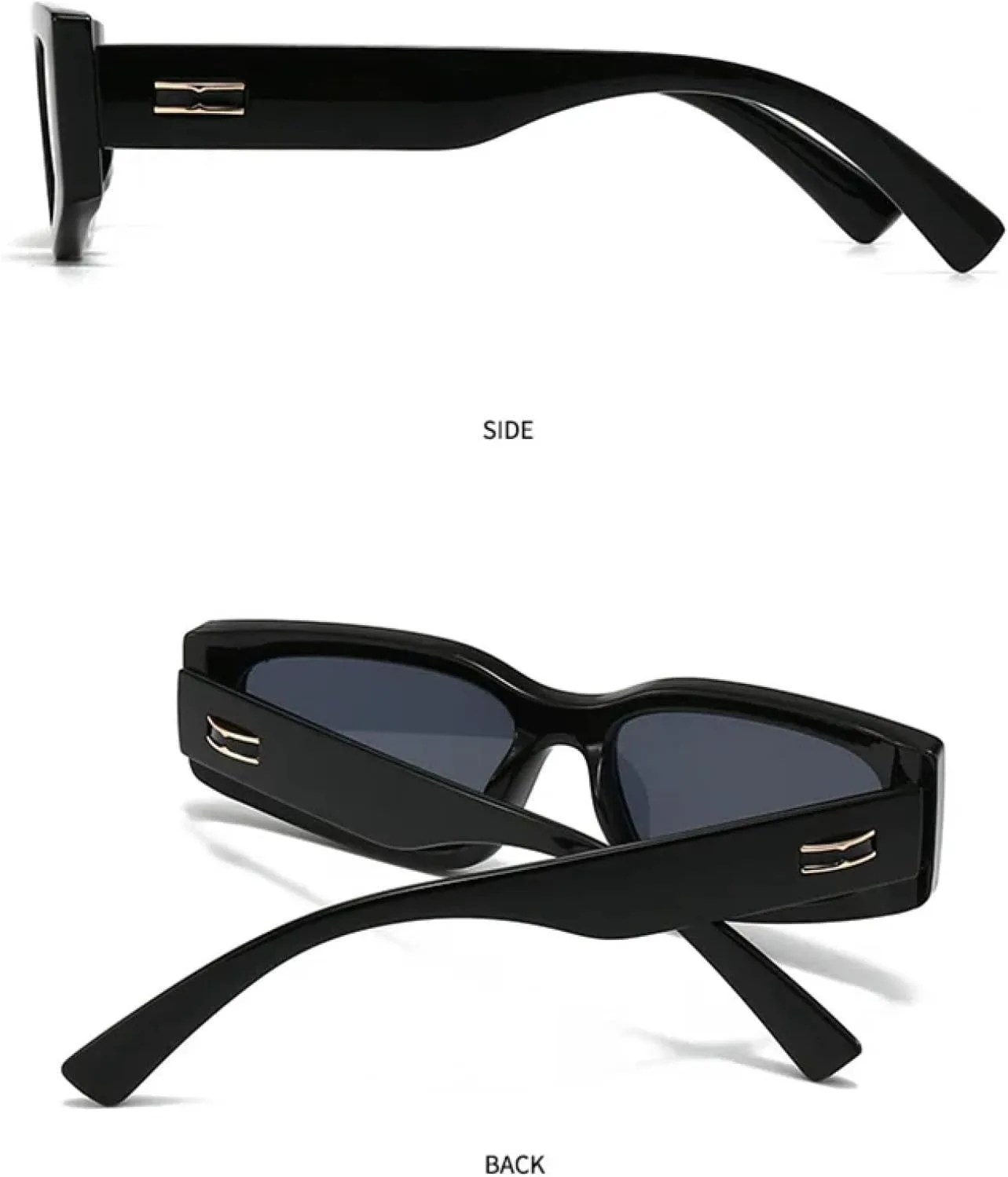 

Роскошные солнцезащитные очки неправильной формы для женщин и мужчин, модные, винтажные, панк, популярные, с заклепками, UV400 TYUVIVO, 5