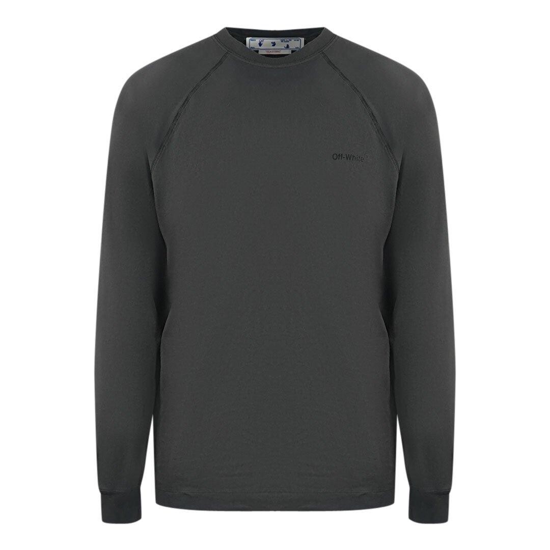 

Серая футболка с длинным рукавом Skate Fit Diag Outline Off-White, серый