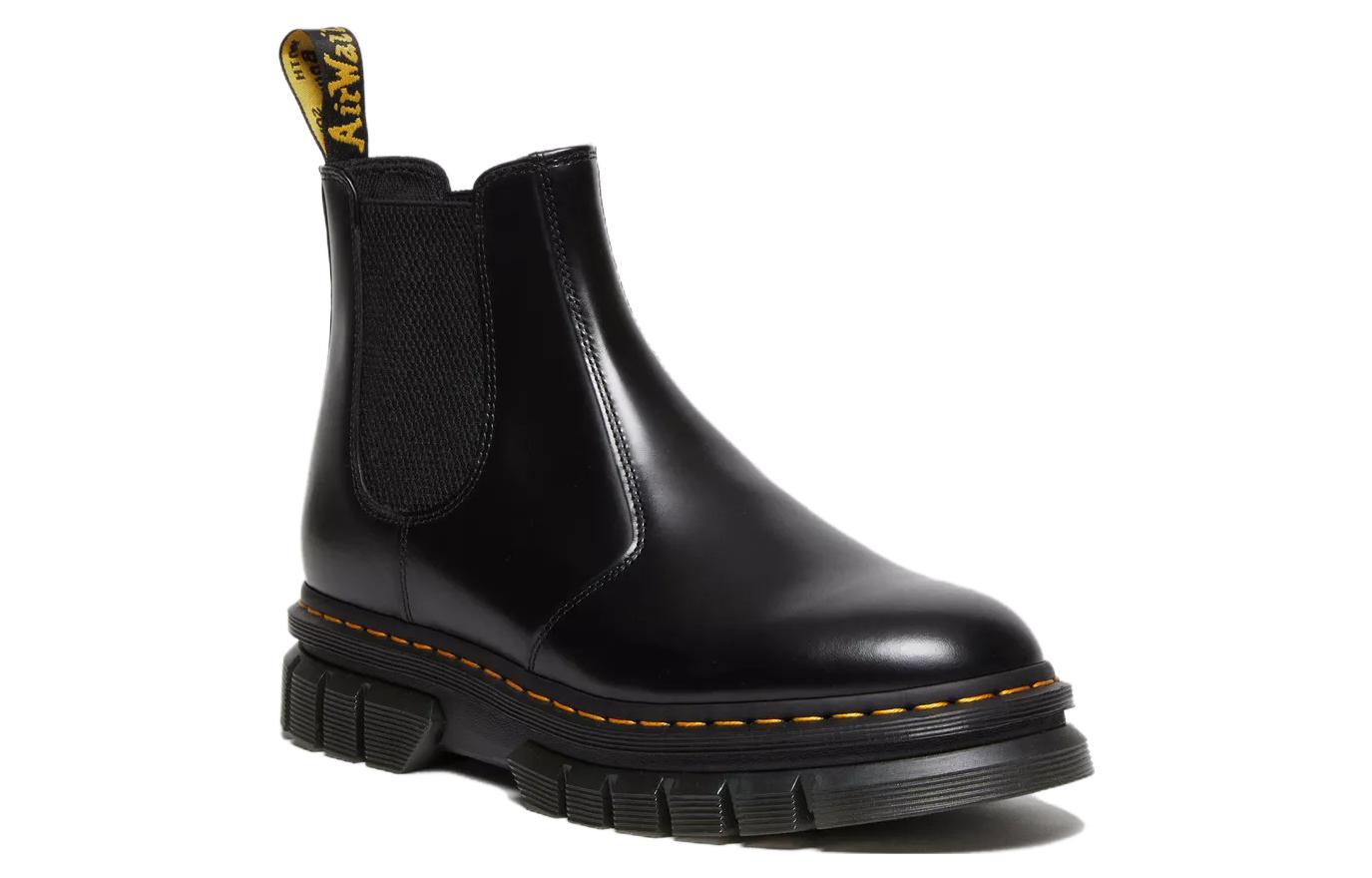 Мужские ботинки челси Dr. Martens Rikard из гладкой кожи на толстой подошве, черный — фото 3