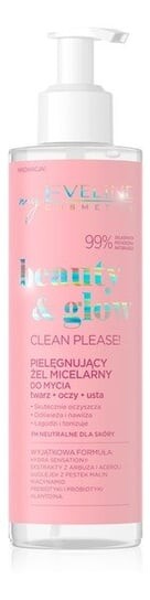

Очищающий мицеллярный гель для умывания лица 200мл Eveline Cosmetics Beauty&Glow