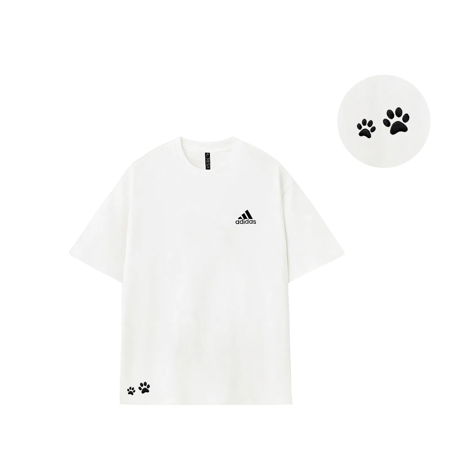 Футболка MUST HAVES Summer T Shirt Adidas белая с черным — фото 4